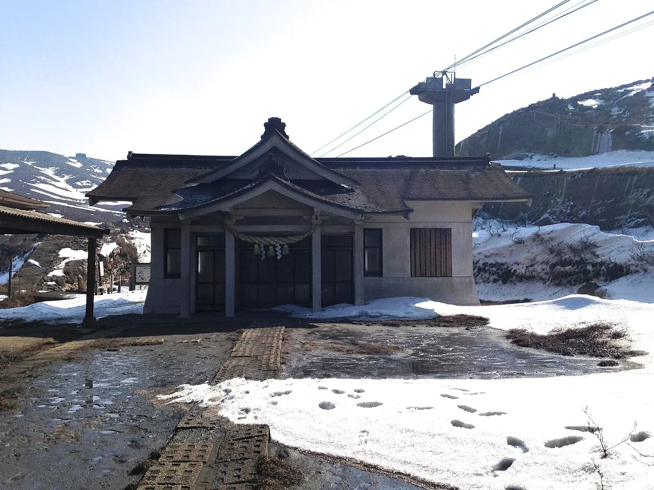 阿蘇山上 Terminal 一帶的山上景觀
