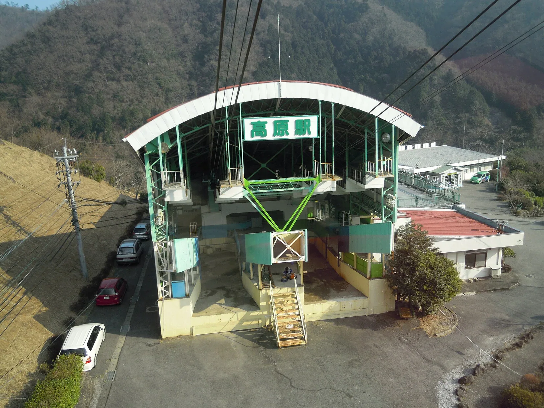 別府纜車高原站與鶴見岳山麓