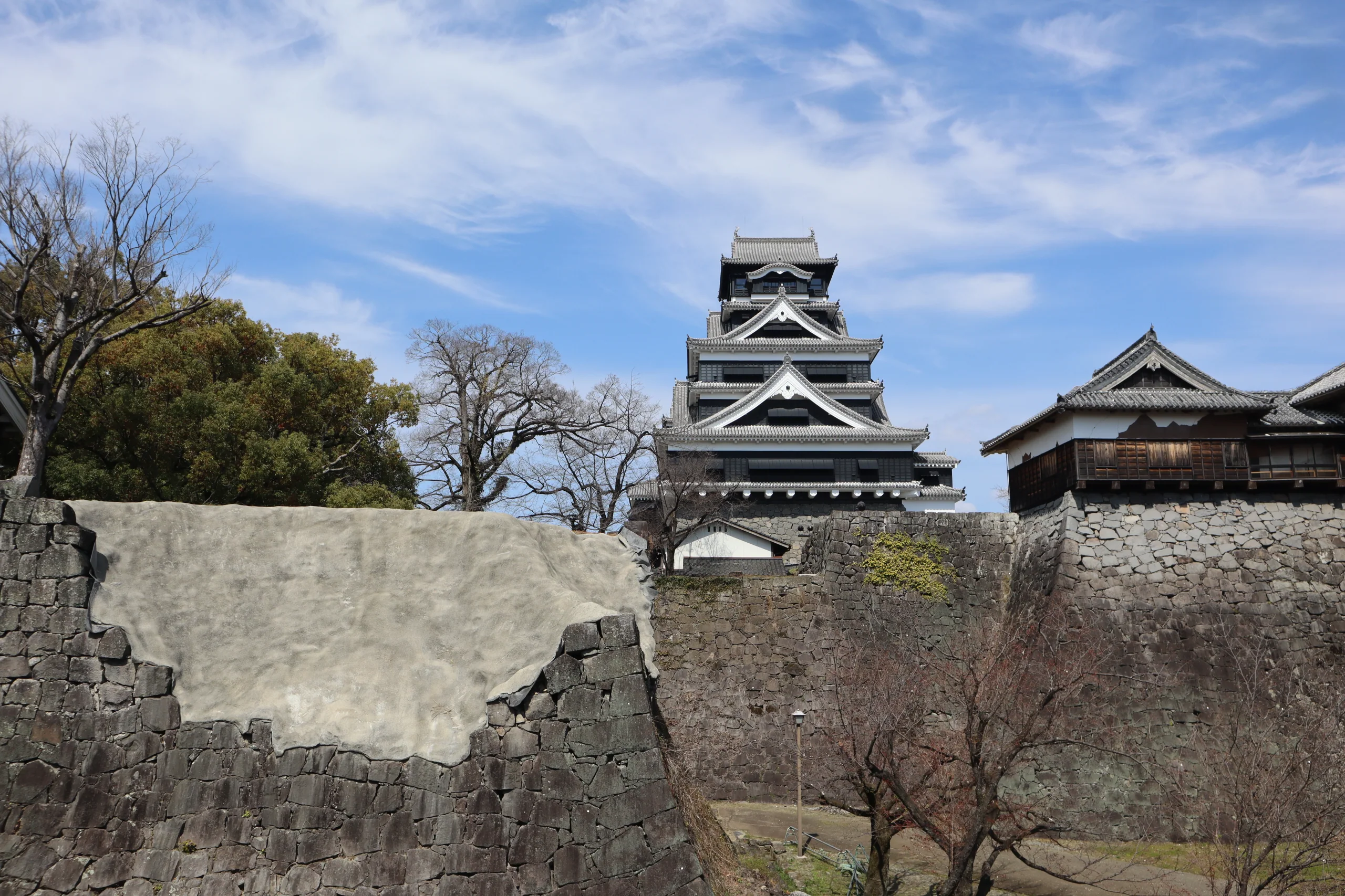 熊本城大天守與城牆