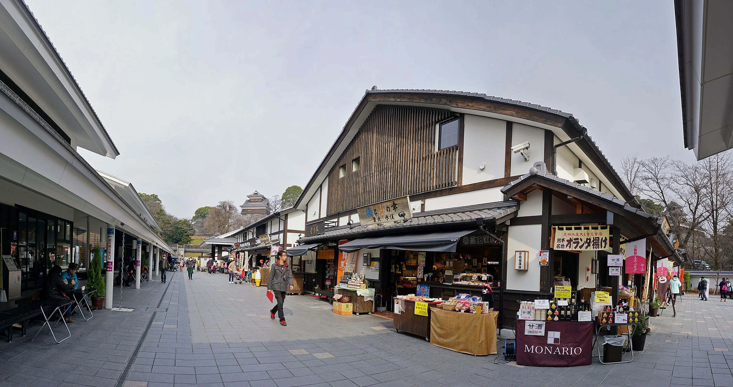 熊本城下的櫻之馬場城彩苑商店街