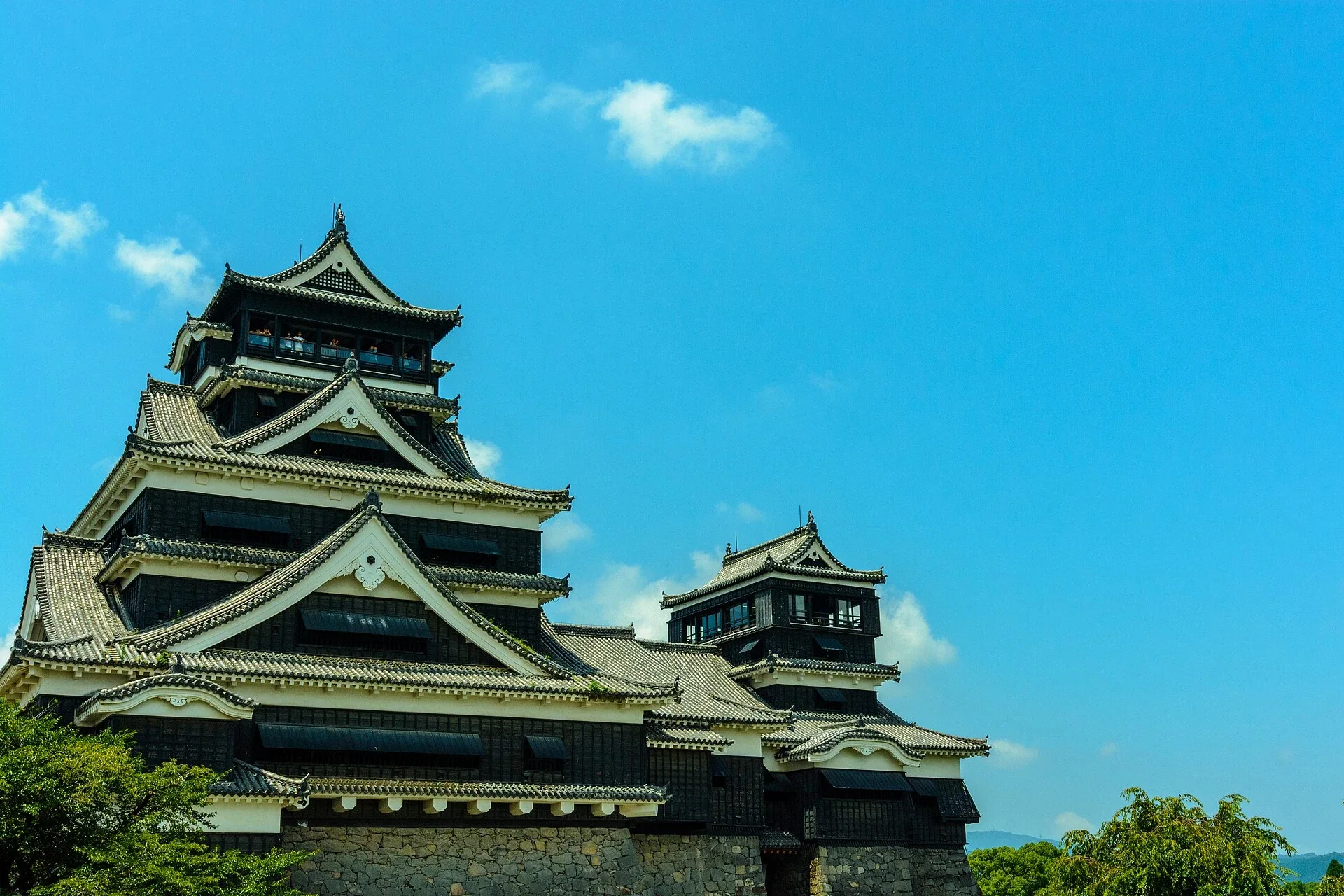 熊本城大天守與石垣實景