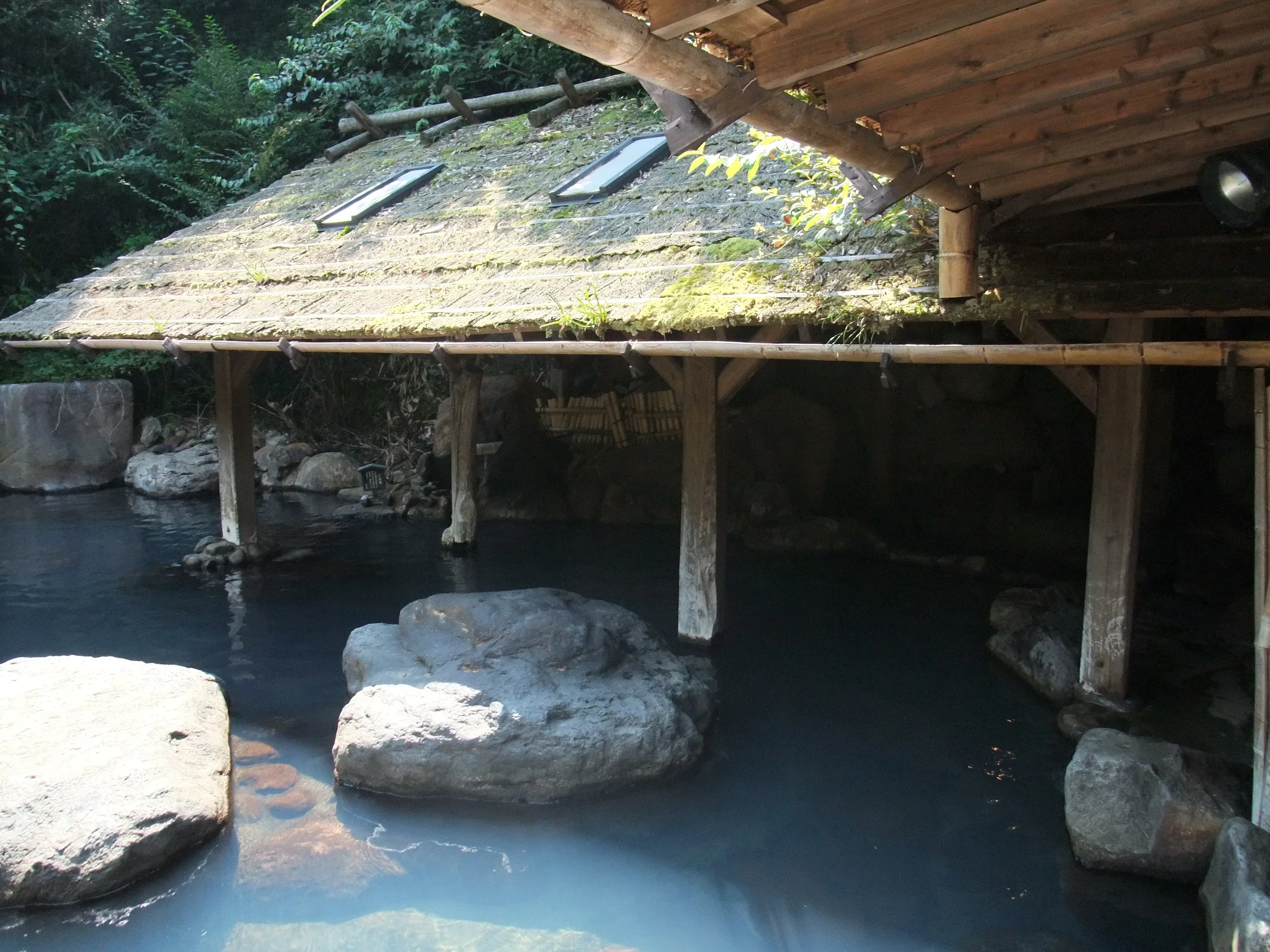 黑川溫泉露天風呂與周邊林景