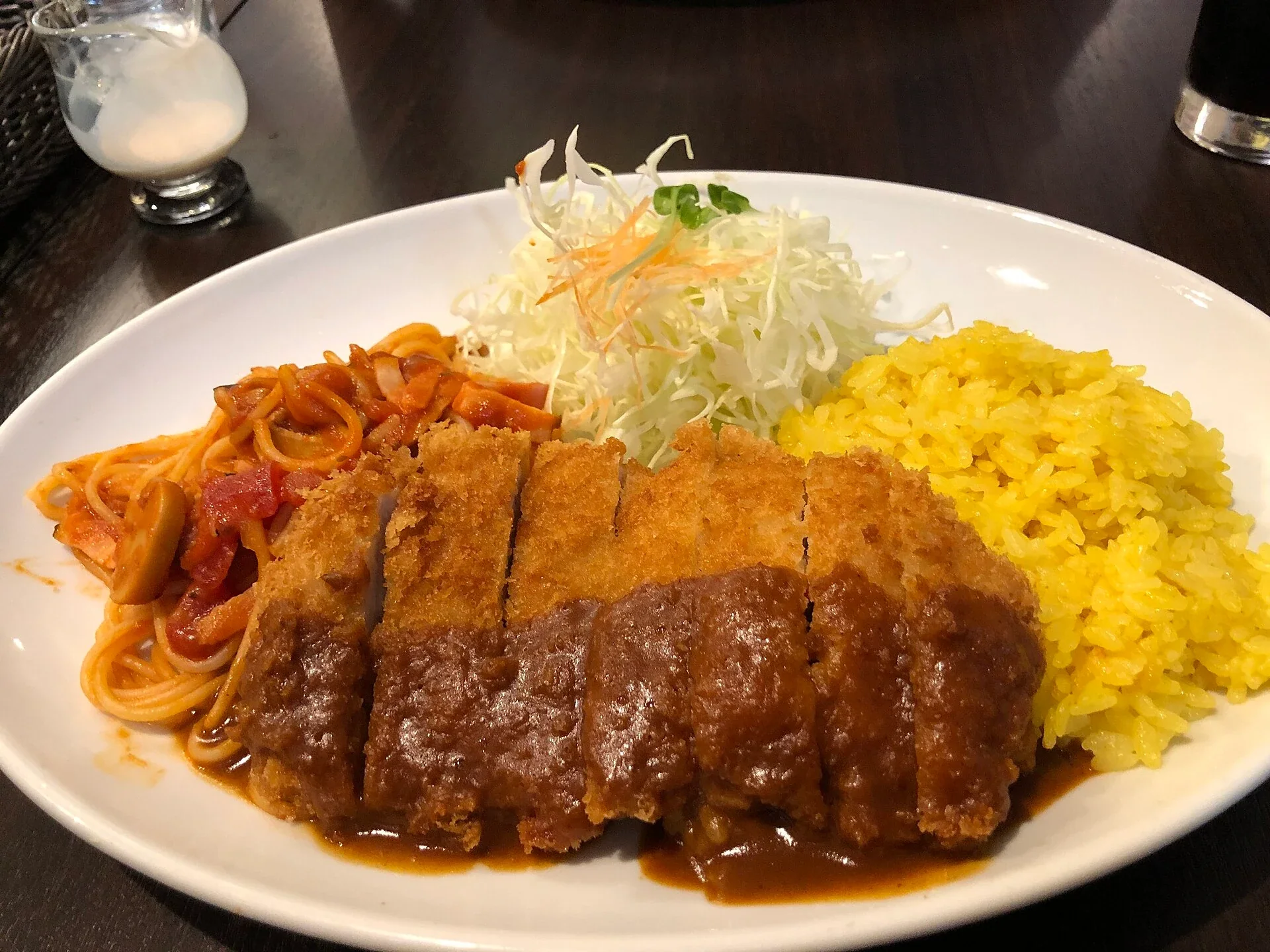 長崎 Cafe Olympic 的土耳其飯拼盤